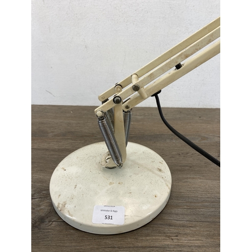 531 - A mid 20th century Anglepoise model 90 articulated desk lamp