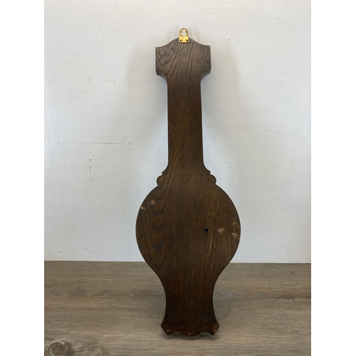 572 - A 19th century style J. Parks & Sons of Liverpool barometer - approx. 67cm long