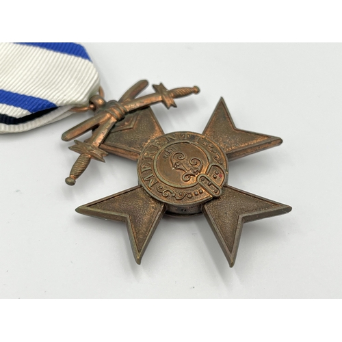 2001 - A WWI German Bavarian 3rd class order of military merit cross