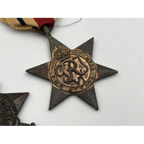 2016 - Two WWI British medals, one 1914-15 Star presented to Sjt. J.F. Holland S.A.S.C. M.T. and one The Af... 