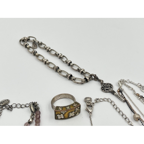 2424 - A collection of Pilgrim costume jewellery