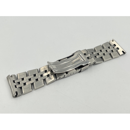 2324 - A Breitling S1505 357A 24mm stainless steel wristwatch bracelet