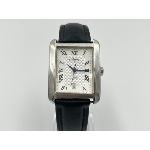 2325 - A Rotary Classic quartz men's wristwatch with textured dial