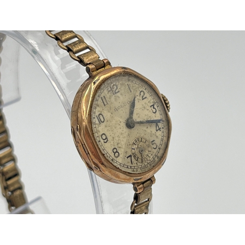 2327 - An Art Deco Rolex Rolco hallmarked 9ct gold mechanical wristwatch - approx. gross weight 16.12g