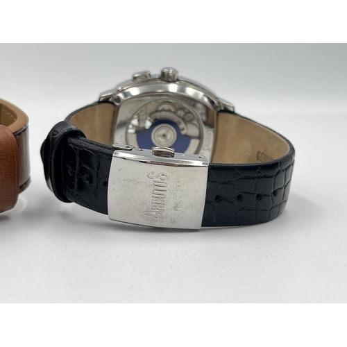 2333 - Two boxed men's wristwatches, one TW Steel Canteen CS43 quartz and one Arbutus automatic with open h... 