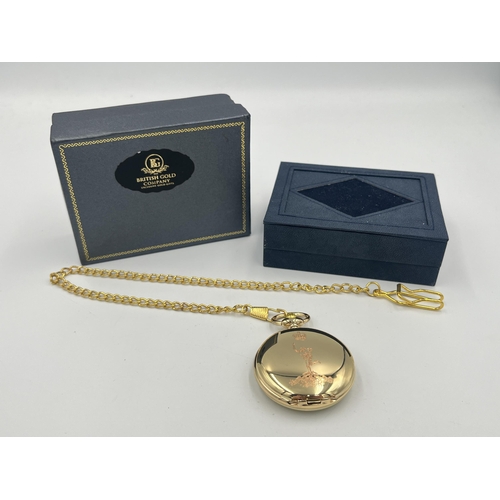 2334 - A boxed The British Gold Company full hunter pocket watch