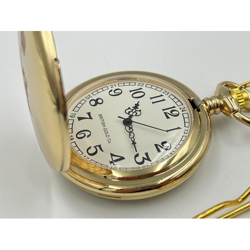 2334 - A boxed The British Gold Company full hunter pocket watch