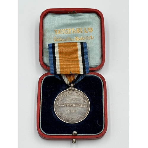 2036 - A WWI family medal group awarded to PTE. H. Whitehead LAN. FUS. and PTE. J. Whitehead. Cheshire Reg.... 