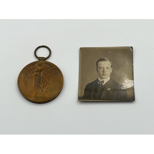 2036 - A WWI family medal group awarded to PTE. H. Whitehead LAN. FUS. and PTE. J. Whitehead. Cheshire Reg.... 