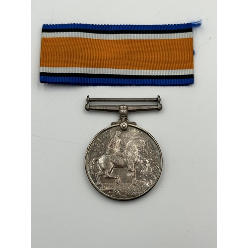 2036 - A WWI family medal group awarded to PTE. H. Whitehead LAN. FUS. and PTE. J. Whitehead. Cheshire Reg.... 