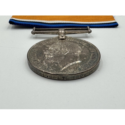 2036 - A WWI family medal group awarded to PTE. H. Whitehead LAN. FUS. and PTE. J. Whitehead. Cheshire Reg.... 