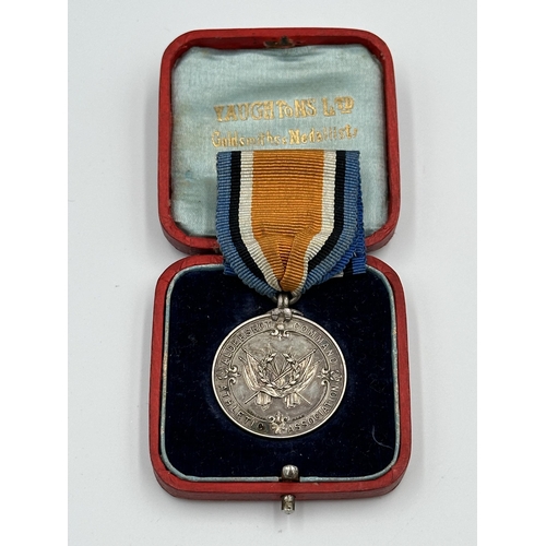 2036 - A WWI family medal group awarded to PTE. H. Whitehead LAN. FUS. and PTE. J. Whitehead. Cheshire Reg.... 