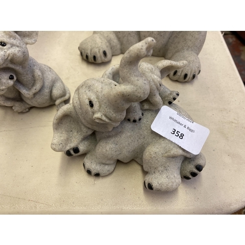 358 - A collection of Quarry Critters animal figurines to include Charity, Potsie, Bitty Betsy's Babies et... 