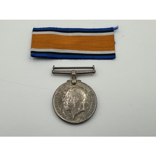 2036 - A WWI family medal group awarded to PTE. H. Whitehead LAN. FUS. and PTE. J. Whitehead. Cheshire Reg.... 