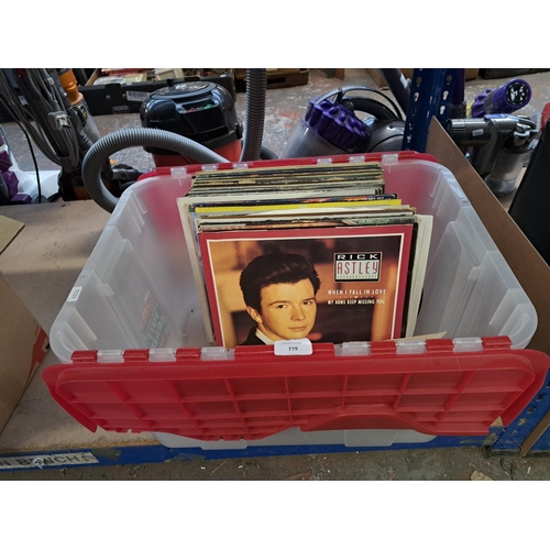 779 - A collection of vinyl records to include Jimmy Cliff, Rick Astley, Cat Stevens, Sade, Diana Ross, Th... 