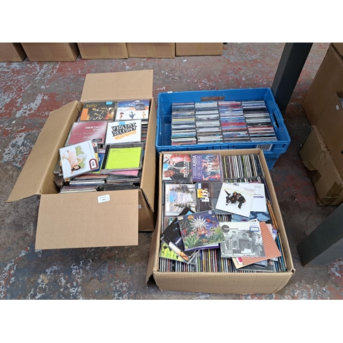 783 - Three boxes containing a large collection of CDs to include The Human League, Suede, Manic Street Pr... 