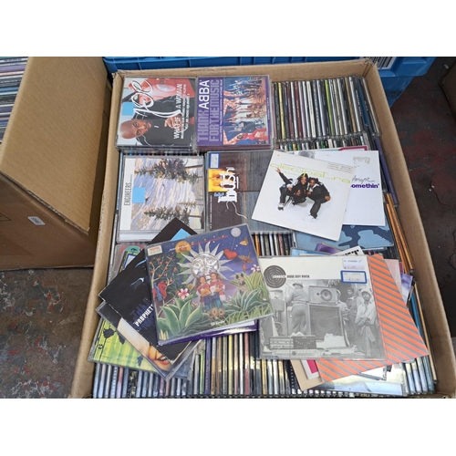 783 - Three boxes containing a large collection of CDs to include The Human League, Suede, Manic Street Pr... 