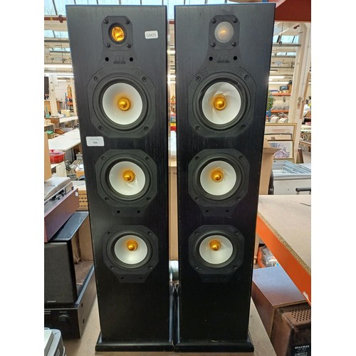 703 - A pair of Monitor Audio Silver 8i four-way floor standing hi-fi speakers