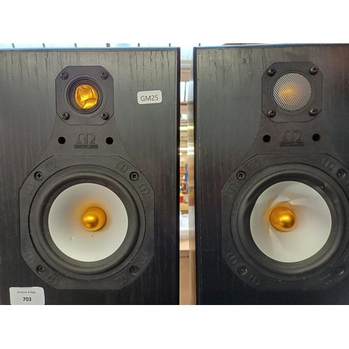 703 - A pair of Monitor Audio Silver 8i four-way floor standing hi-fi speakers