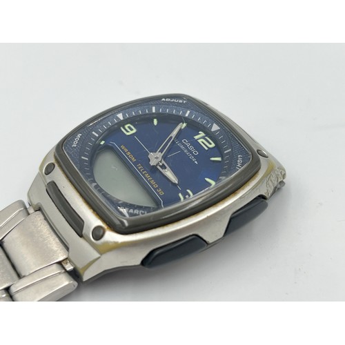 2338 - Two Casio quartz men's wristwatches, one Marlin W-36 and one AW-81