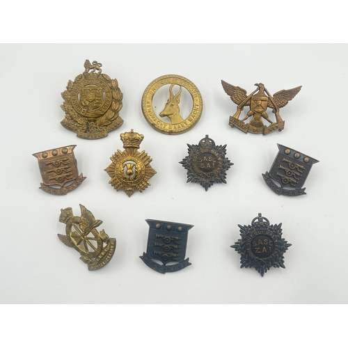 2006 - Ten military cap badges