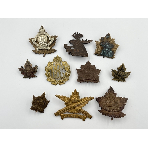 2017 - Ten military cap badges