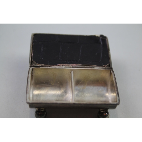 2255 - A .925 silver double stamp case - approx. gross weight 31.2g