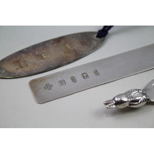 2261 - Five stamped .925 sterling silver bookmarks - approx. gross weight 47g