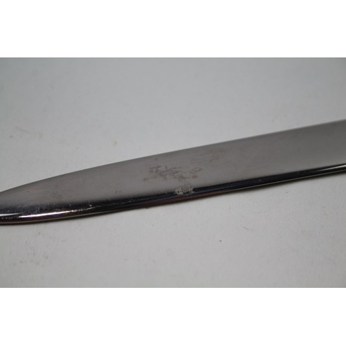 2263 - A Pfeilring Solingen Art Deco stamped .835 silver handled engine turned letter opener - approx. gros... 