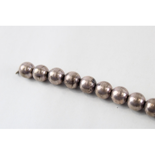 2291 - A Tiffany & Co. silver beaded bracelet - approx. gross weight 18g