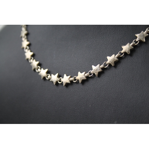 2322 - A Tiffany & Co. .925 silver star link necklace - approx. gross weight 29g