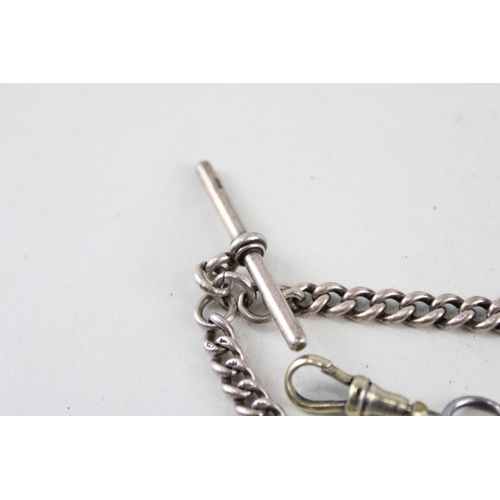 2326 - An antique silver Albert watch chain - approx. gross weight 40g