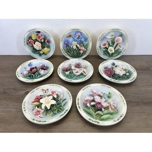 408 - Eight Lena Liu Beautiful Gardens limited edition collector's plates - approx. 18cm diameter