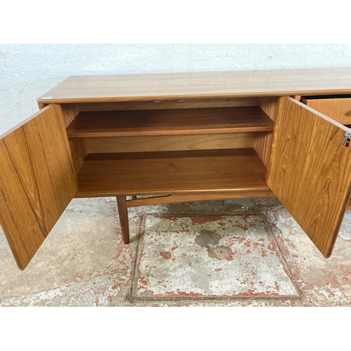 117 - A mid 20th century G Plan Brasilia teak sideboard - approx. 79cm high x 206cm wide x 45cm deep