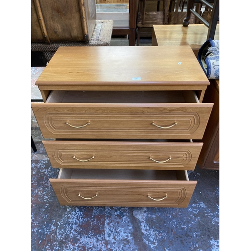 134 - An Alstons Cabinets Ltd. Sandringham chest of drawers - approx. 85cm high x 77cm wide x 41cm deep