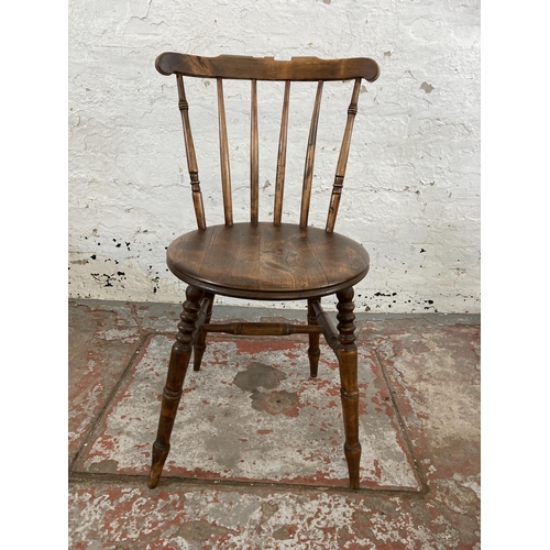 26 - Four early 20th century beech and bentwood occasional chairs, three Mundus and one Penny seat