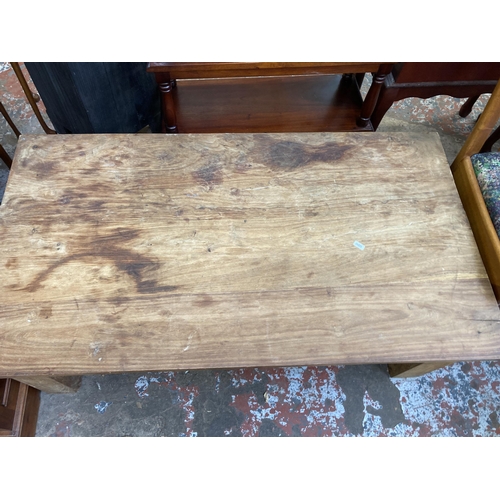 47 - An Indian sheesham wood coffee table