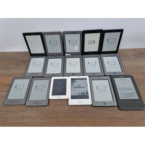 745 - Sixteen E-Readers to include Amazon Kindle, Kobo etc.