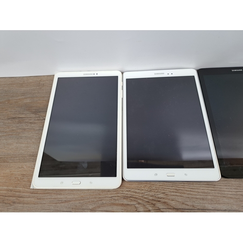 746 - Four Samsung tablets to include Galaxy Tab S3, Galaxy Tab E, Galaxy Tab A etc.