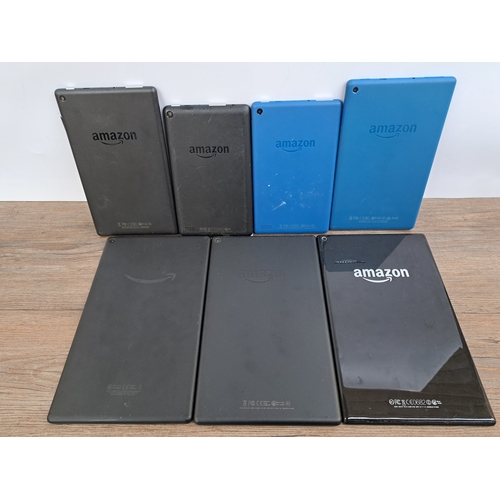 752 - Seven Amazon Fire tablets