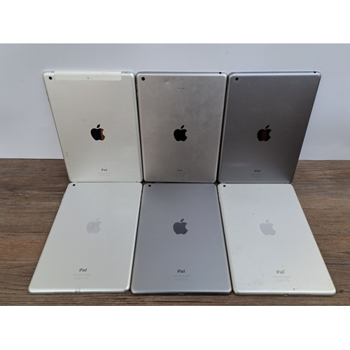 754 - Six Apple iPads, four A1474, one A1475 and one A1893