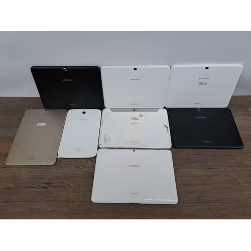 756 - Eight Samsung tablets to include Galaxy Tab S2, Galaxy Tab A7 etc.