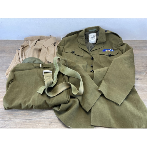 2232T - A men's No.2 dress army uniform with shirt, jacket, trousers and belt