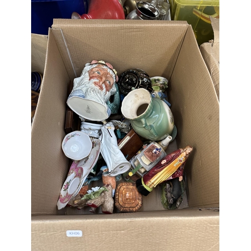 970 - Three boxes containing Royal Doulton Neptune character jug, Royal Albert Lady Carlyle teacup and ser... 