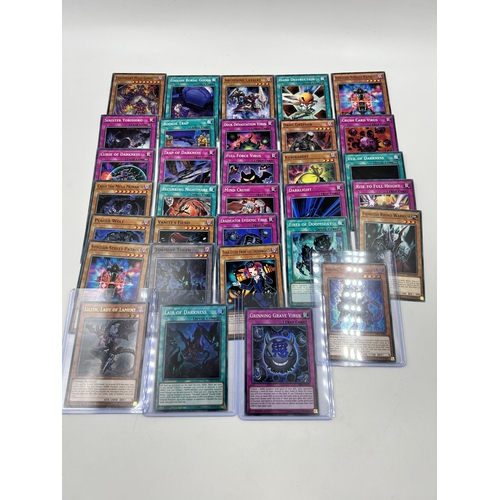 454 - A collection of 1996 first edition Yu-Gi-Oh! cards to include Ahrima The Wicked Warden, Caius The Me... 