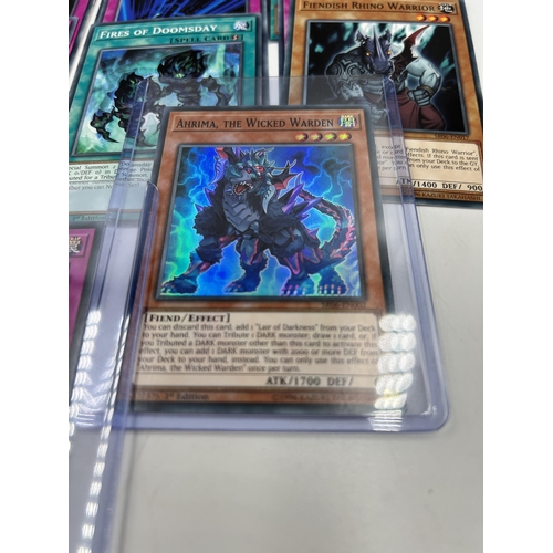 454 - A collection of 1996 first edition Yu-Gi-Oh! cards to include Ahrima The Wicked Warden, Caius The Me... 