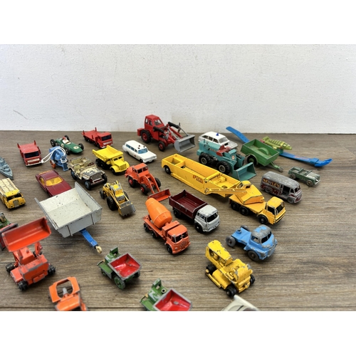 463B - A collection of vintage die cast model vehicles to include Corgi, James Bonds Austin Martin DB5, Din... 