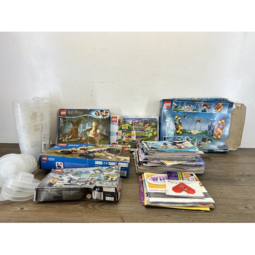 468 - A collection of Lego to include boxed Harry Potter Quidditch Match, boxed Toy Story 4 Perfect Start ... 