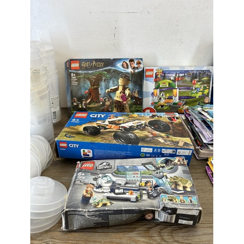 468 - A collection of Lego to include boxed Harry Potter Quidditch Match, boxed Toy Story 4 Perfect Start ... 