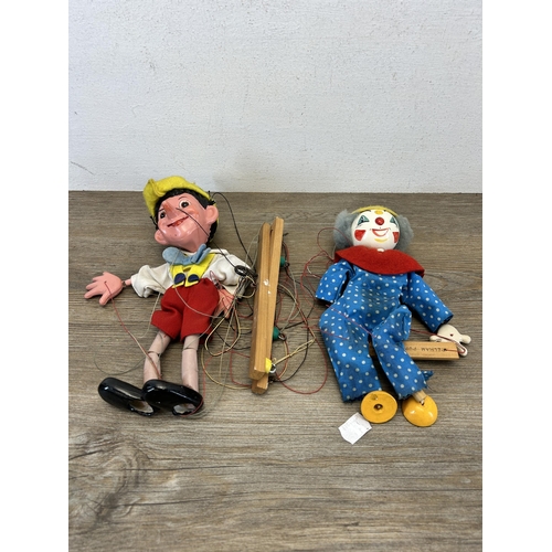 475 - Two vintage Pelham Puppets marionettes